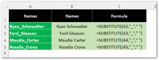 excel substitute formula - excel tips