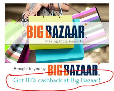 mobikwik bigbazar offer example