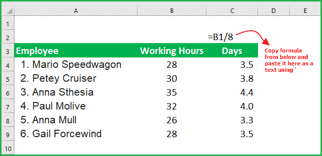 formula referencing method